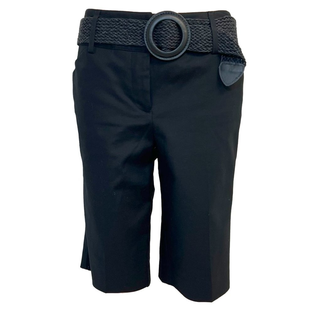 Dana Buchman Signature Black Bermuda Shorts Women Size 10 New With Tag